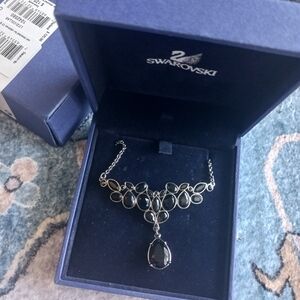 Brand New Swarovski Black Collar Necklace, In Original Box.
